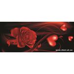 Фотообои Красные сердечки и роза на фоне - 300VEP